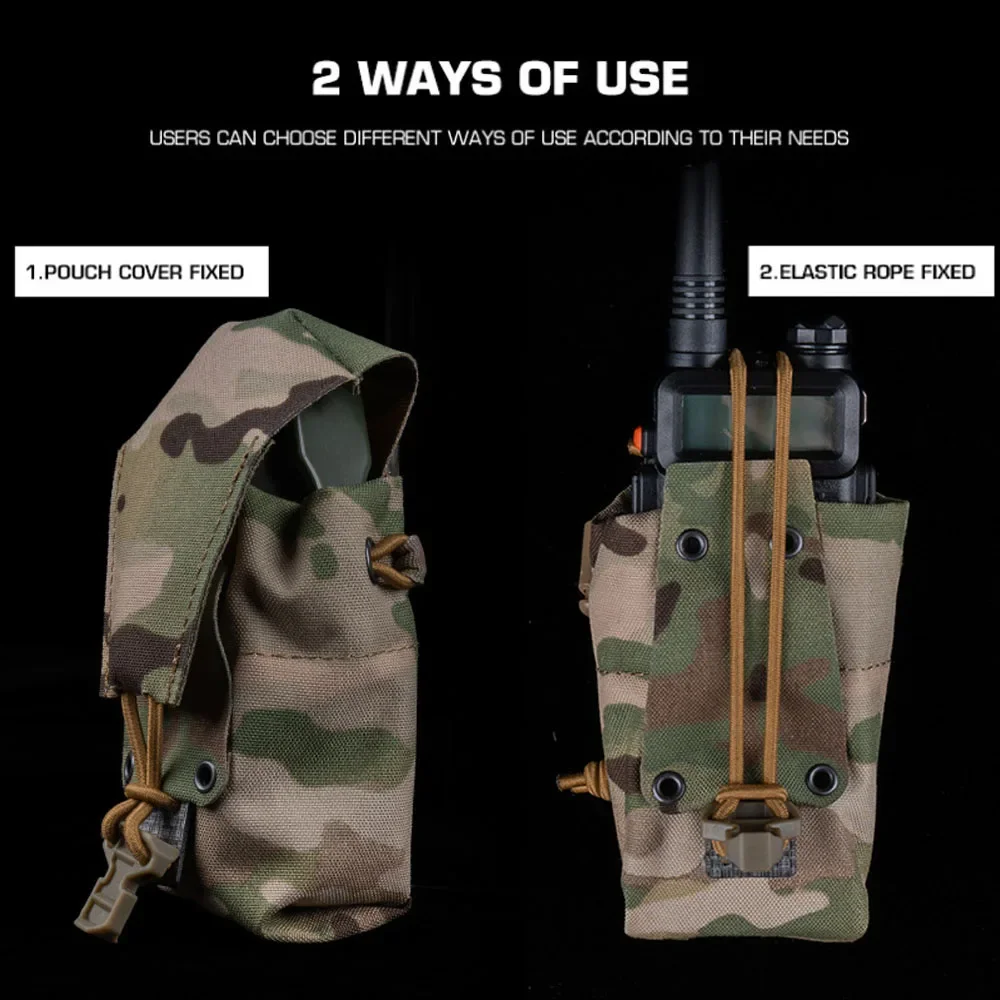 Banger táctico de bolsillo estilo Ferro, multifunción, para juegos de guerra Airsoft, bolsa para munición, solapa de retención ajustable, cinturón MOLLE - imagen 5