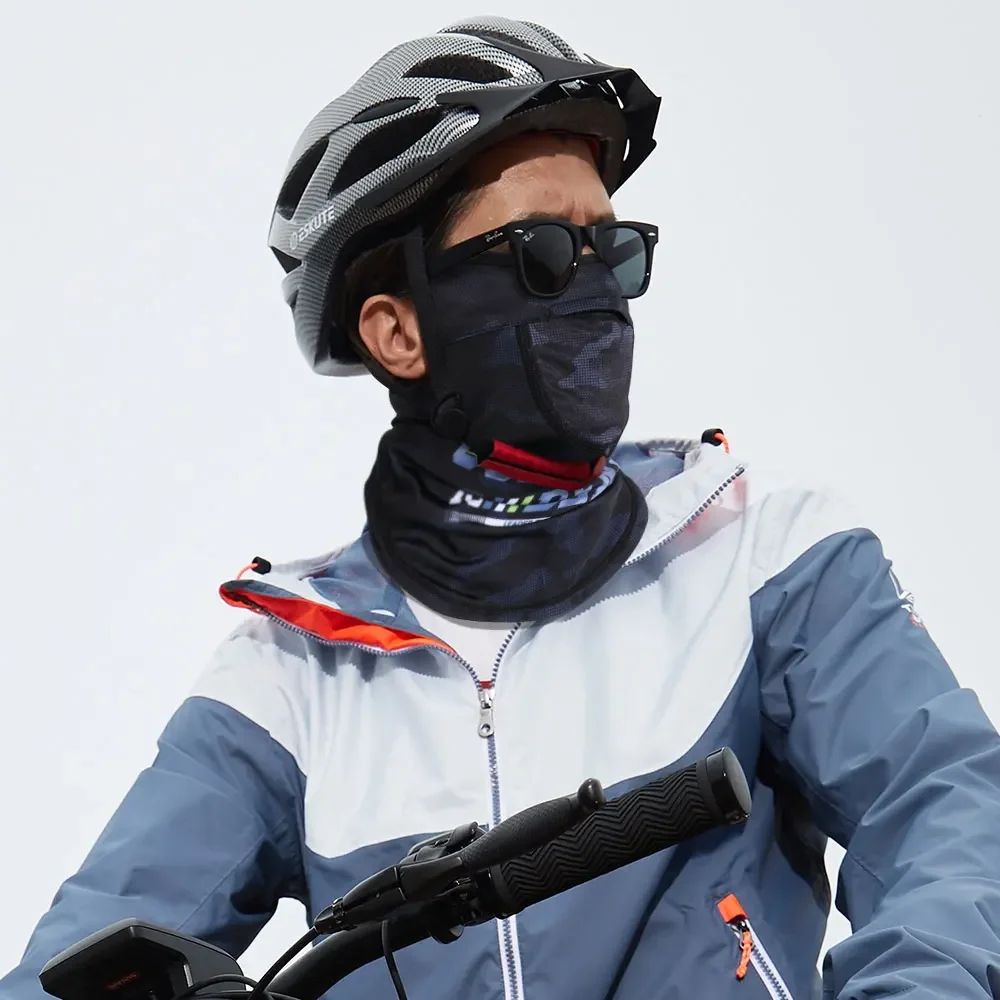 Verano ciclismo cara cubierta Traingle máscara Bandana oreja colgante a prueba de viento deportes senderismo correr bicicleta cuello polaina bufanda hombres mujeres - imagen 2