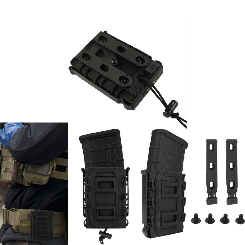 Bolsas MOLLE rápidas universales, Clip para cinturón apto para 9/5, 56/7,62mm, bolsa para revistas Molle, accesorios para caza Airsoft M4 AR - imagen 2
