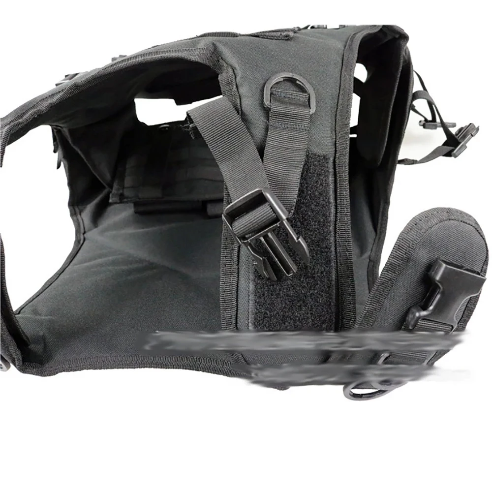 Equipo anfibio de juego CS para caza al aire libre, chaleco táctico negro transpirable resistente al desgaste, chaleco táctico Molle de liberación rápida - imagen 3