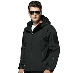 Ropa táctica para hombre, cazadora gruesa Softshell para exteriores, abrigos informales, chaquetas de combate del ejército para pesca y montañismo