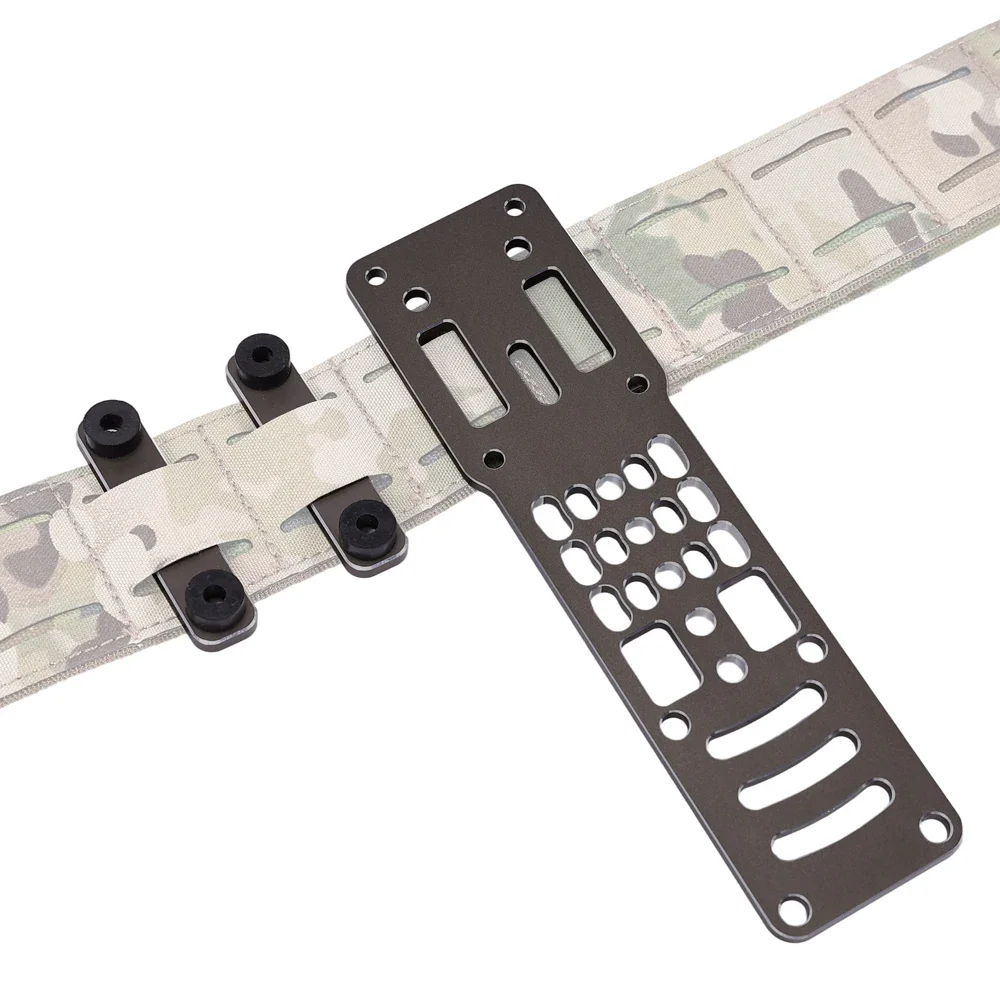 Plataforma de transporte de pierna caída, adaptador de funda de pistola táctica ajustable Modular de Metal, Compatible con accesorios adaptadores QLS Airsoft - imagen 3