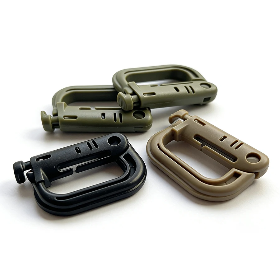 Clip de hebilla de montaña de plástico en forma de D, adecuado para mochila al aire libre, equipo MOLLE, ligero y duradero - imagen 4