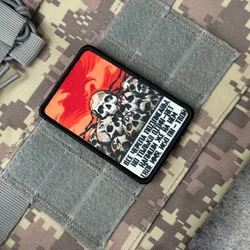 Parche táctico calaveras adhesivo para mochila con gancho y bucle