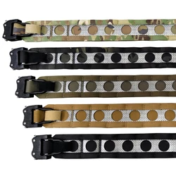 Cinturón táctico Bison 2 en 1 ligero MOLLE hebilla de Metal de liberación rápida caza al aire libre tiro cinturón de combate Airsoft tamaño M/L