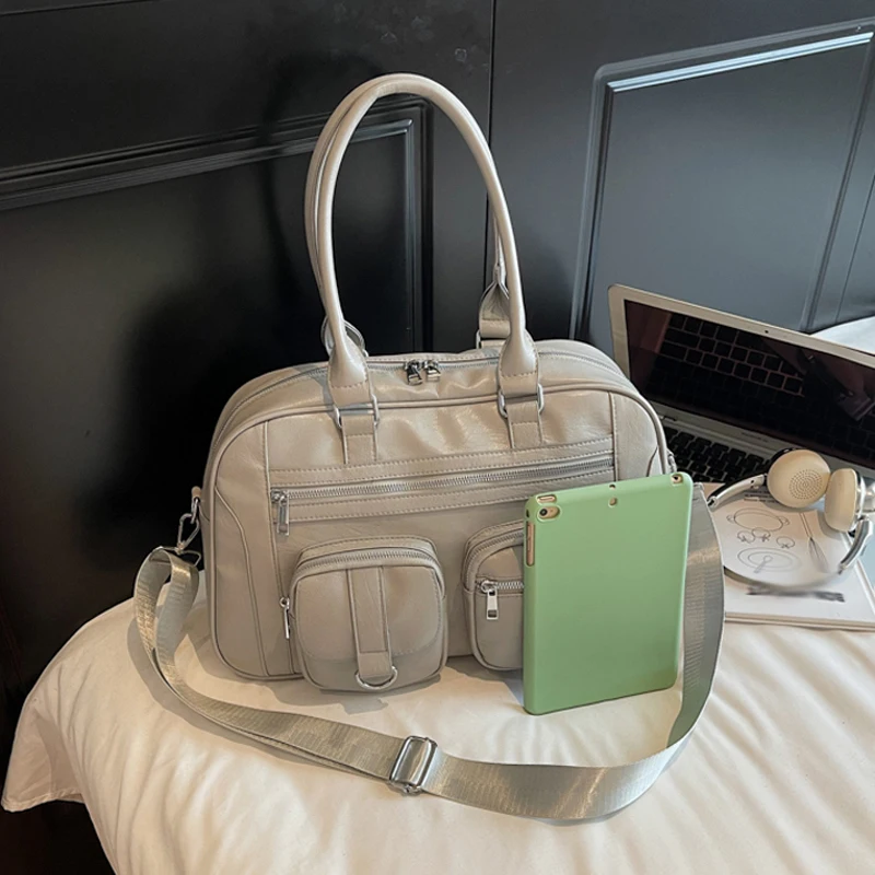 Bolsa de gimnasio para Fitness y Yoga, bolsa de viaje para deportes al aire libre, bolsas de ejercicio para hombres y mujeres, bolso de equipaje de viaje corto de negocios, bolsa para ordenador portátil universitario - imagen 4