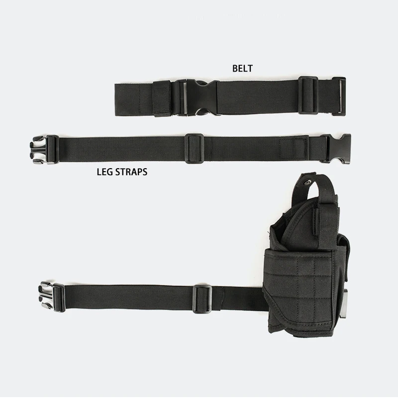 Funda para pierna caída, funda táctica para pistola de muslo, arnés de pierna, bolsa Universal ajustable para soporte de pistola Glock - imagen 5