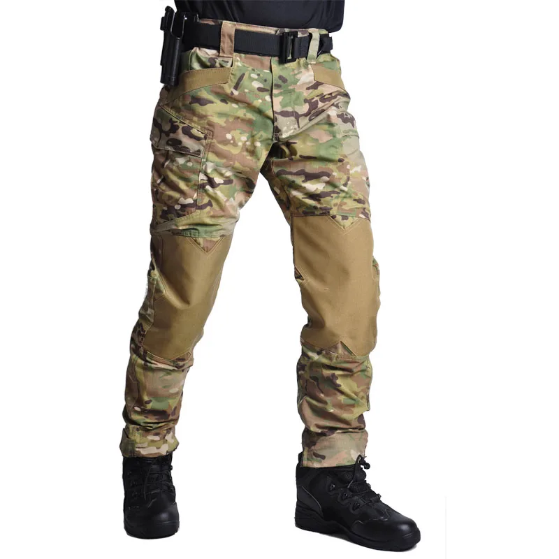 Pantalones tácticos camuflaje con refuerzos de rodilla para airsoft - imagen 4