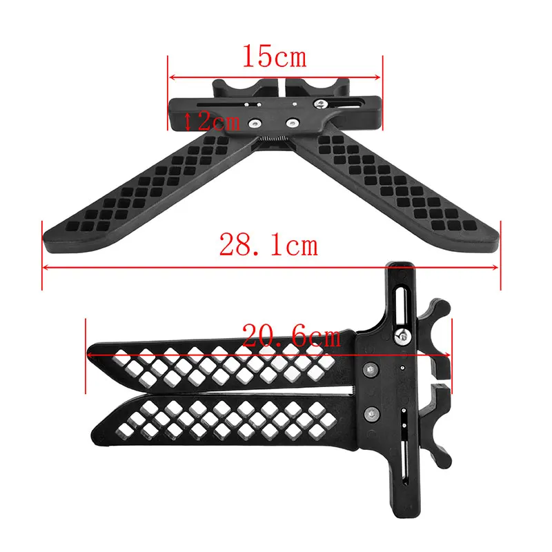 Soporte para arco compuesto, Material de nailon reforzado, soporte para arco, caza, tiro con arco, soporte para palos, 1 ud. - imagen 2