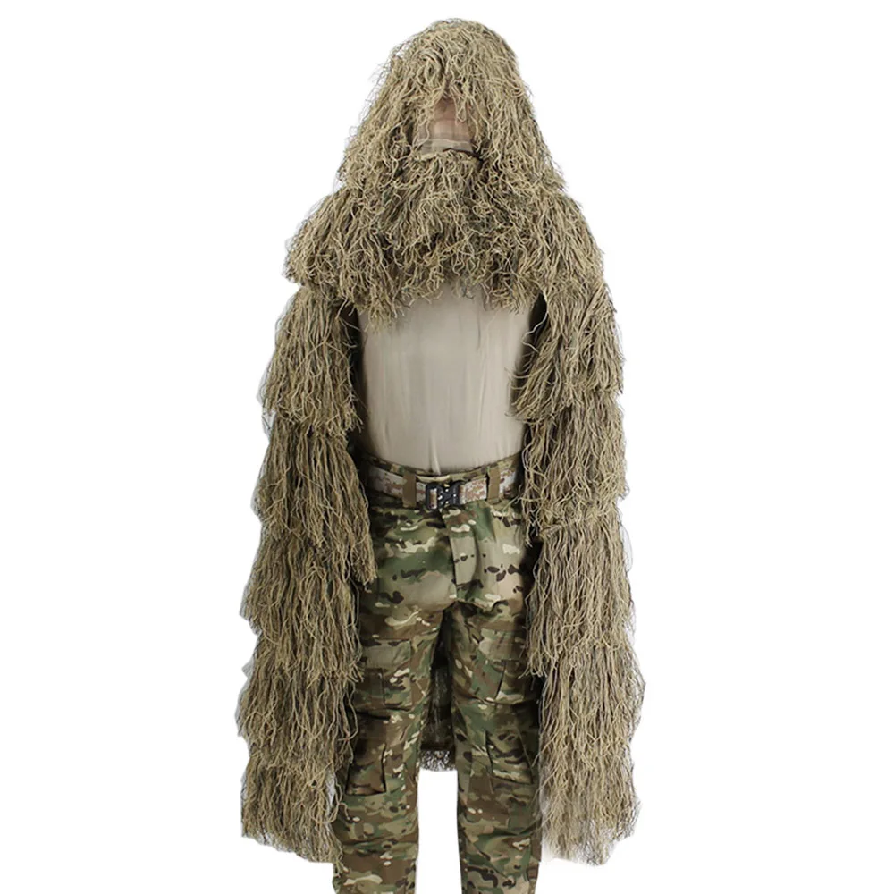VULPO 3D traje Ghillie de caza, ropa de camuflaje táctico de francotirador, tiro, ropa de jungla, traje de avistamiento al aire libre - imagen 2