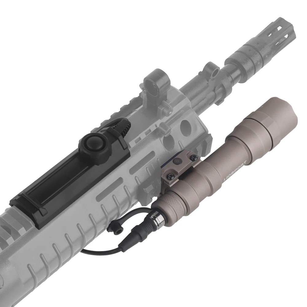 Linterna de alta potencia S-M600DF con interruptor de cable de cola de rata, carril Picatinny adaptado, luz de 800 lúmenes para caza y tiro