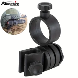 Soporte de linterna táctica para casco 18-28mm con ángulo 360°