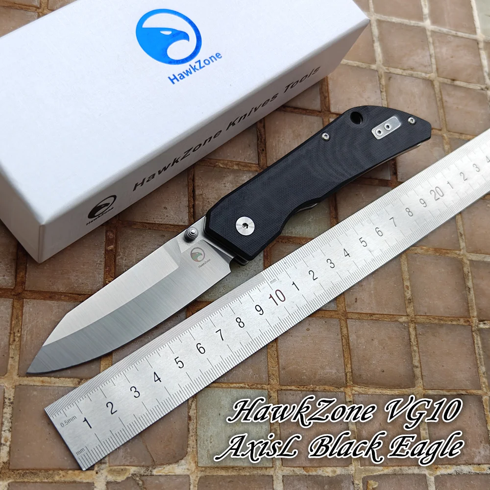 HawkZone Black Eagle AxisL cuchillo plegable VG10 G10 cerámico