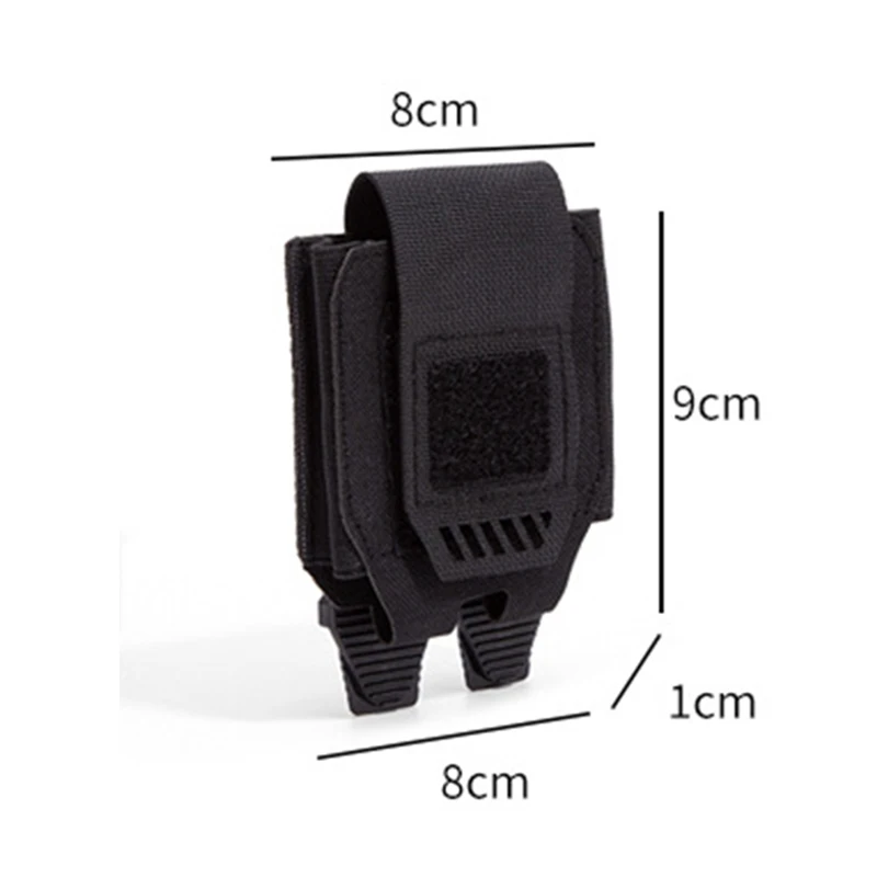 Funda táctica Molle para esposas, funda para cinturón de servicio, compatible con As con bisagras/cadena/soporte rígido plegable para esposas, accesorios de policía - imagen 3