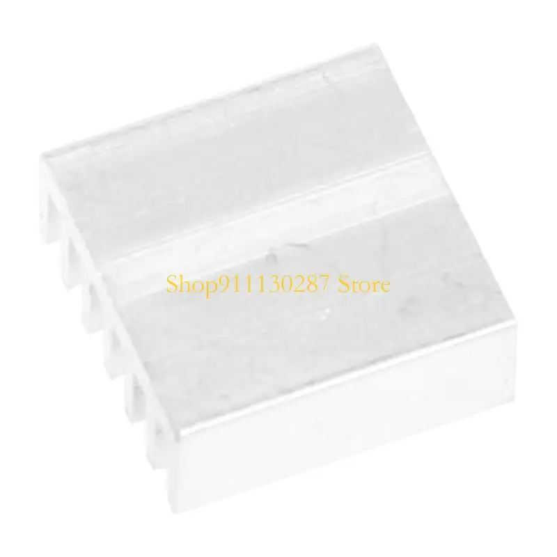 J1HC 5 uds disipador calor aluminio calidad 14x14x6mm para Chip memoria potencia LED IC DIY - imagen 4