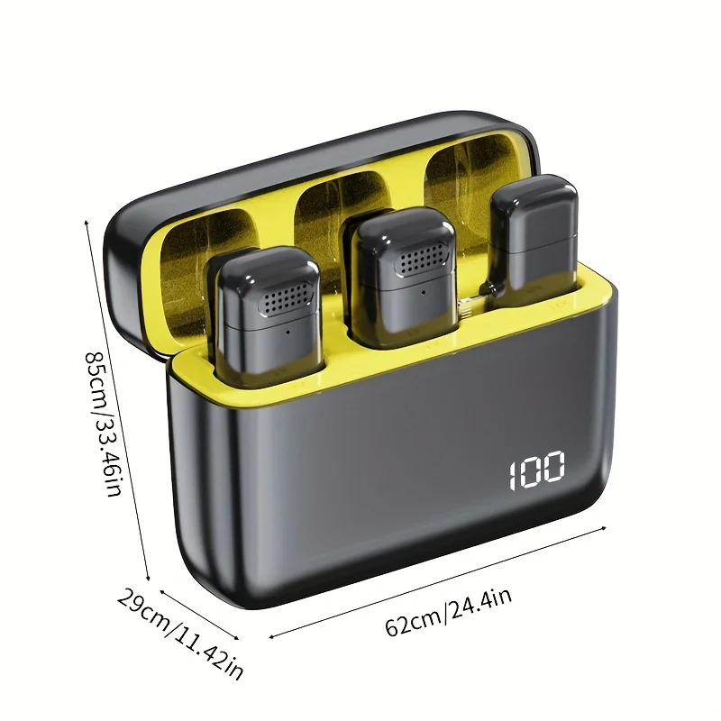 Micrófono Bluetooth portátil K6, micrófono de solapa inalámbrico, altavoz, micrófono para DJ, Gamer, teléfono, entrevista, transmisión en vivo de Youtube - imagen 2