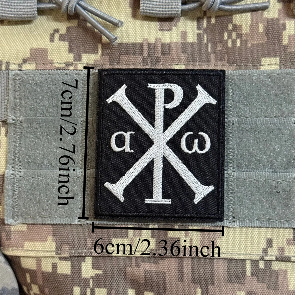 Parche táctico bordado retro con velcro para mochila operador - imagen 2