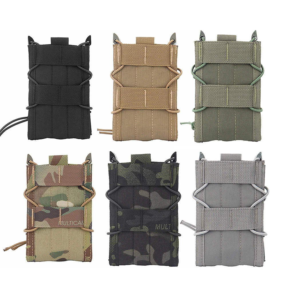 Bolsa MOLLE para Rifle individual, bolsa abierta para M4 M14 M16 AR15 G36 PMAG 5,56.223 AK 30, soporte para 40 carretes redondos