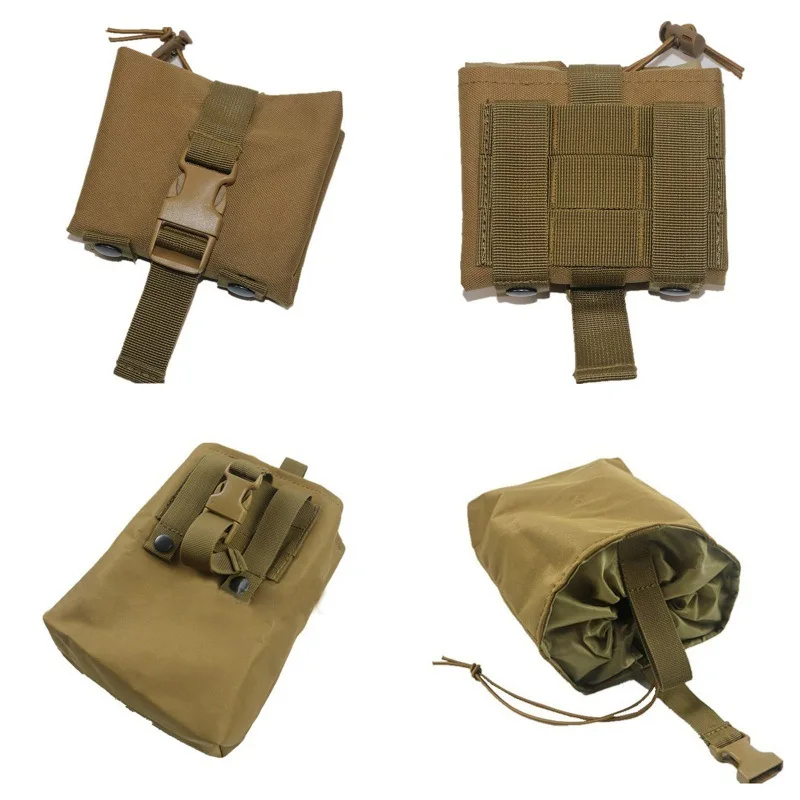 Multicam-bolsa táctica de camuflaje negro AR15 Molle, bolsa de nailon para revistas, bolsa de recuperación para caza al aire libre, bolsa de herramientas, equipo Airsoft - imagen 4