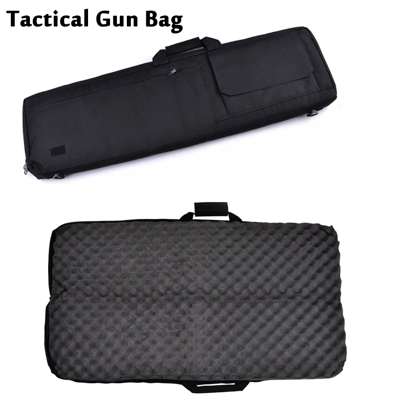 Bolsa táctica para pistola de caza, 85cm / 100cm, Airsoft, Paintball, Rifle de francotirador, funda para pistola, bolso de hombro con forro protector