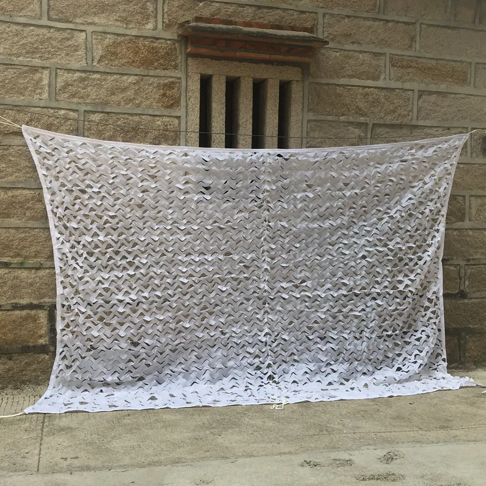 LOOGU-Redes de camuflaje reforzadas, 6X9m, 6x9m, 6x9m, 6x9, 9x6, 9X6m, 9x6m, color negro, blanco, Beige, decoración de jardín del desierto, azul bosque - imagen 3