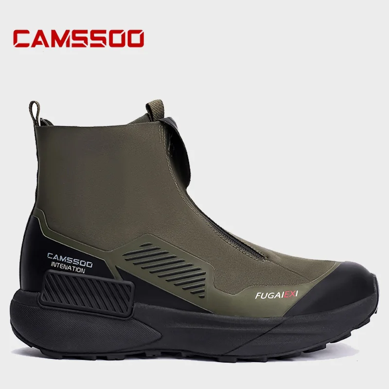CAMSSOO zapatos de senderismo impermeables para hombre, zapatos de escalada para deportes al aire libre de invierno, botas tácticas de caza, zapatillas de Trekking cálidas de alta calidad