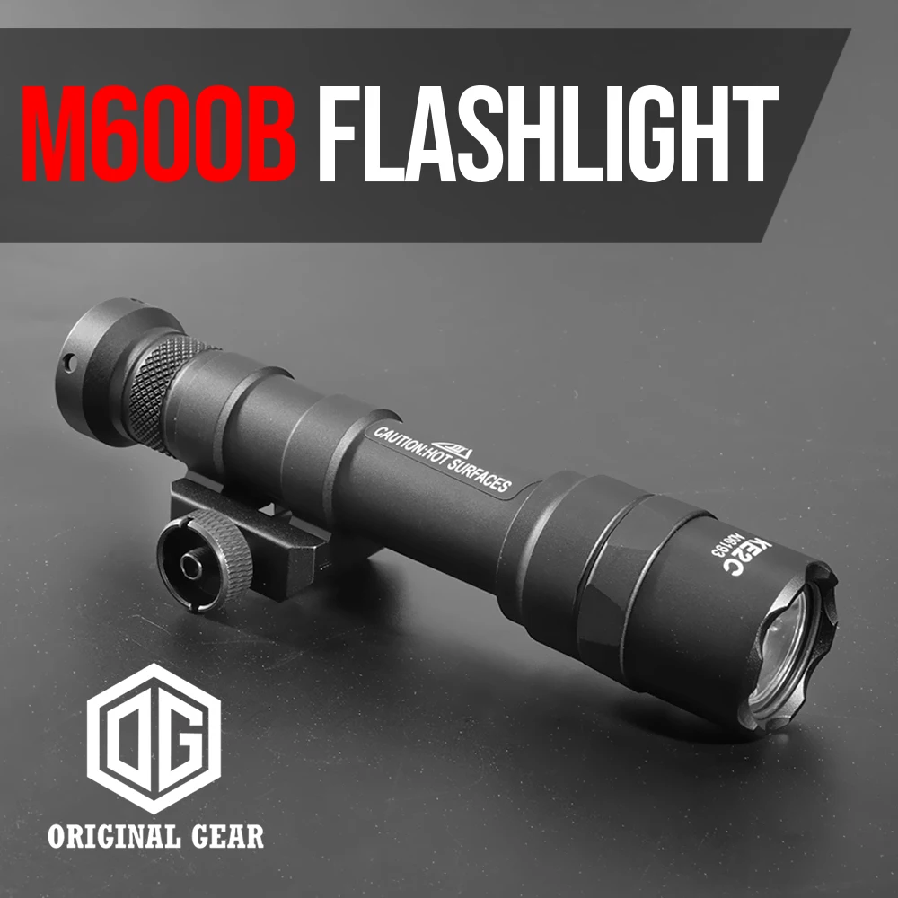 Linterna táctica SF M600B, luz de explorador de armas con control remoto, 500 lúmenes, compatible con riel Mil-Spec Picatinny