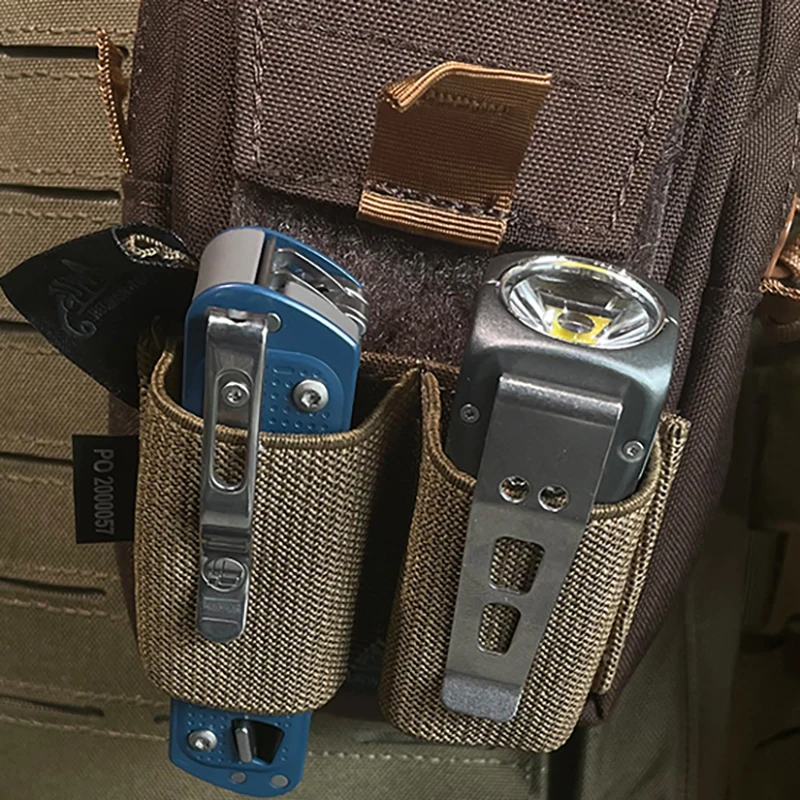 Organizador de herramientas EDC, bolsa de accesorios con gancho y bucle, bolsa interior varios, placa adhesiva/adaptador Molle de cinturón - imagen 4