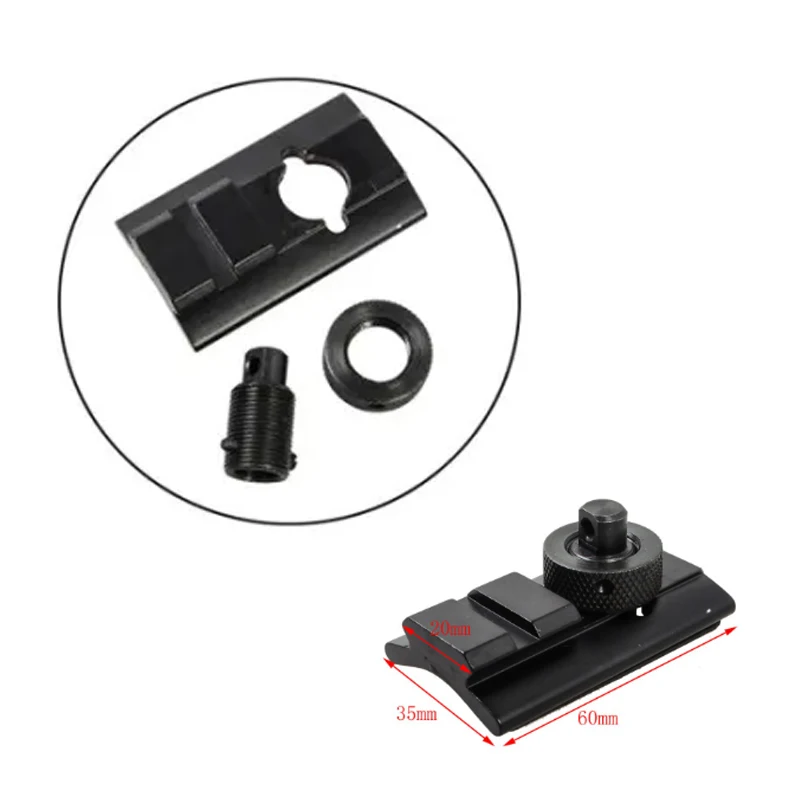 V8 Adaptador Picatinny para trípode bípode montaje eslinga - imagen 2