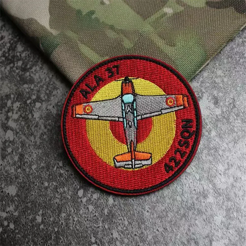 Parche bordado táctico militar de España, parches de motocicleta para ropa, insignia de gancho y bucle de 37 rayas, insignias de apliques del ejército - imagen 5