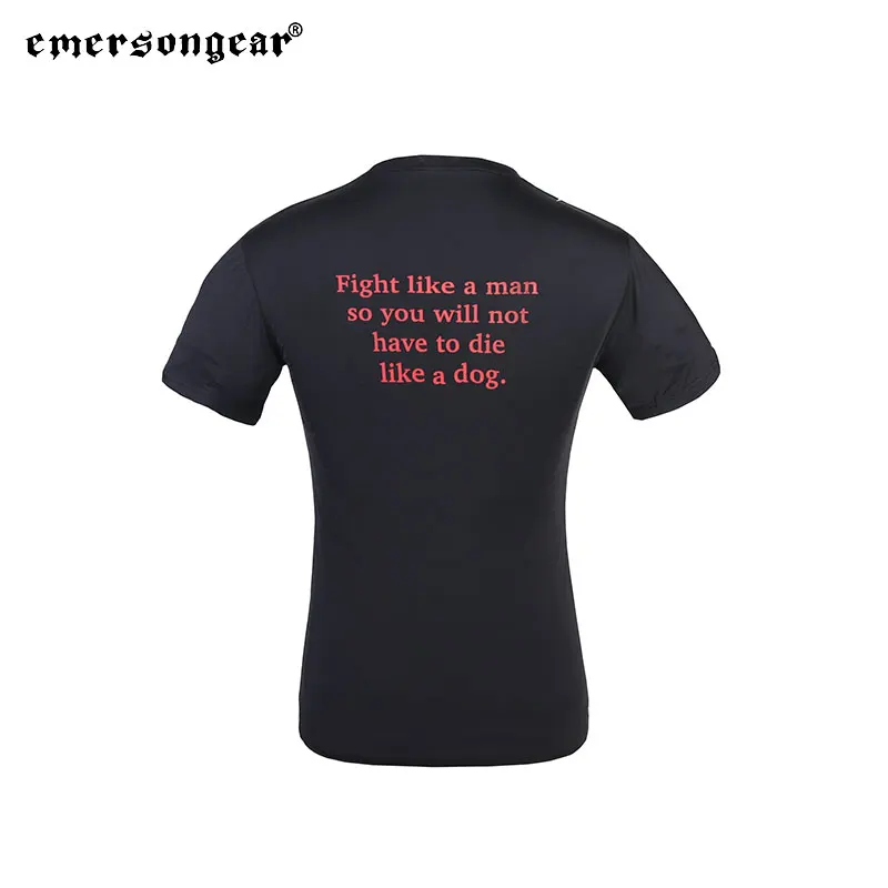 Emersongear-Camiseta táctica absorbente de sudor, camiseta que absorbe el sudor, pantalones cortos de manga para correr, ciclismo, senderismo al aire libre - imagen 3