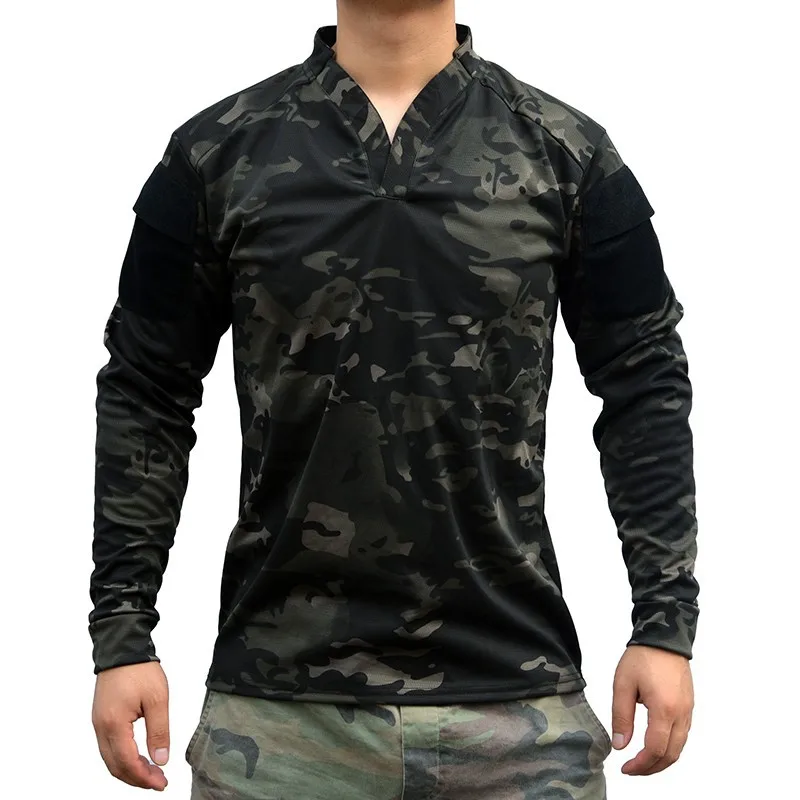 Camisa de combate táctico de manga larga, camisa de combate táctica de Rugby, camisa del ejército RG US - imagen 5