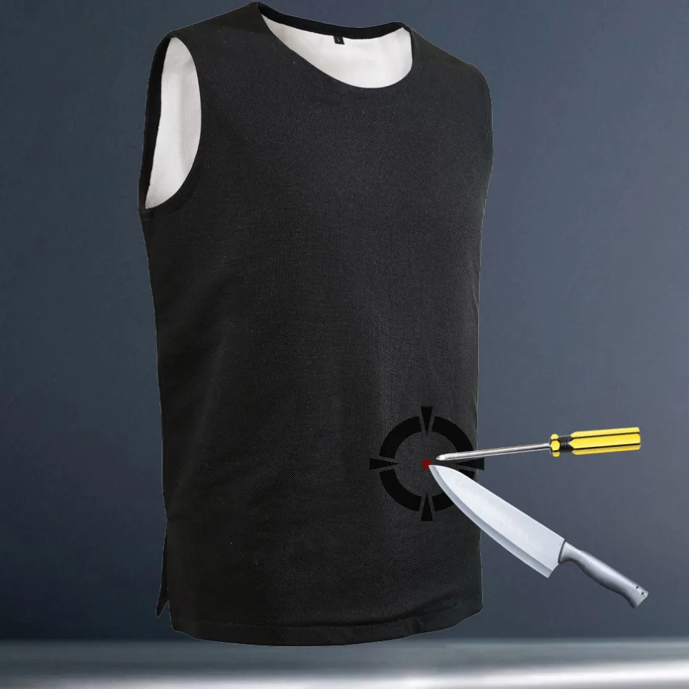 Chaleco antipuñaladas ocultable, chaleco ligero y suave a prueba de puñaladas, equipo protector de supervivencia resistente a puñaladas de nivel SGS 5, autodefensa - imagen 3