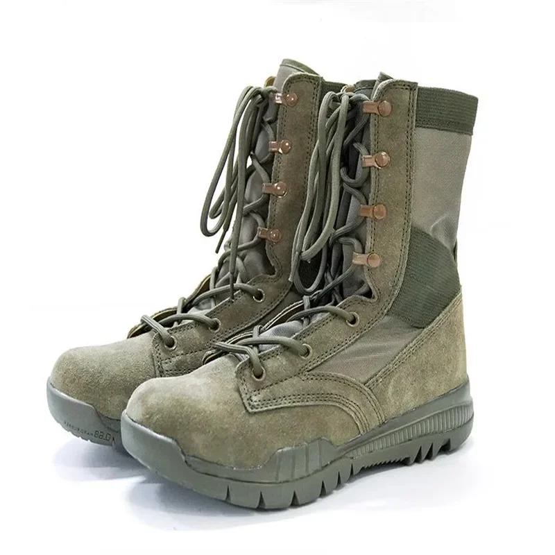 Botas militares de combate para hombre, calzado táctico ultraligero de alta calidad para desierto, senderismo al aire libre, 2024 - imagen 2