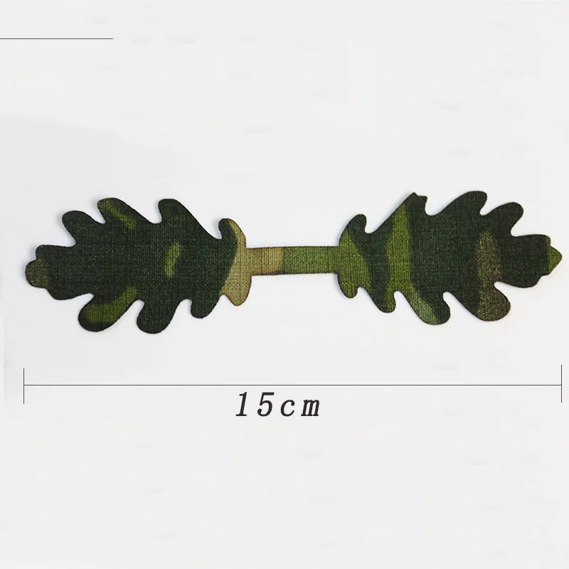 Ropa de camuflaje táctico ghillie de 15 piezas, material de juegos de campo de batalla, tiras de camuflaje de doble cara DIY - imagen 4