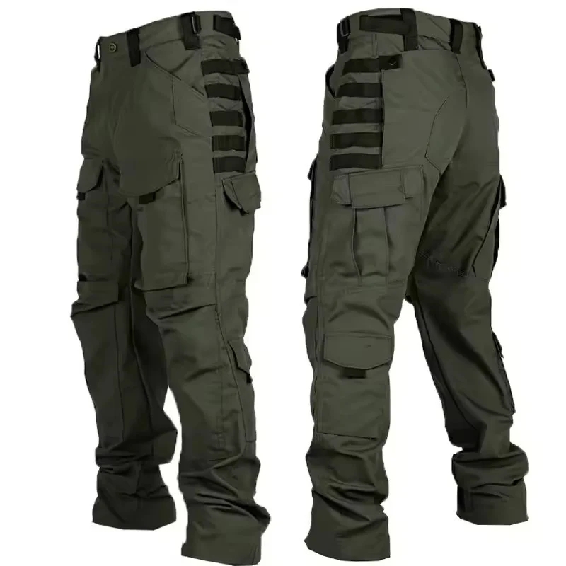 Nuevos pantalones tácticos militares, pantalones Cargo para hombre, pantalones informales impermeables para exteriores, ropa de trabajo de caza resistente al desgaste con múltiples bolsillos - imagen 3