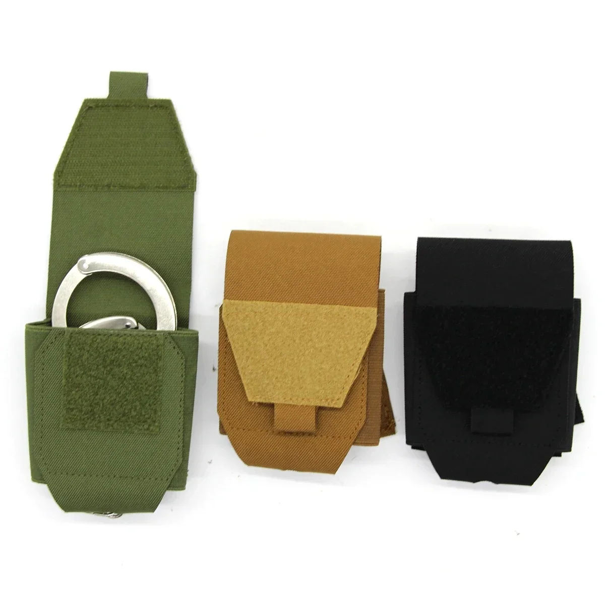 Soporte para esposas, cómodas bolsas de nailon para puños, funda táctica para cinturón de servicio al aire libre, funda protectora para esposas, bolsa - imagen 2