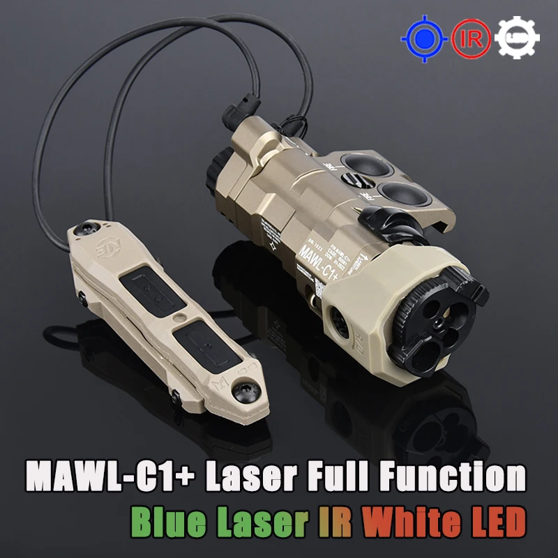 Detalle del interruptor dual y conector de 2,5mm del MAWL C1