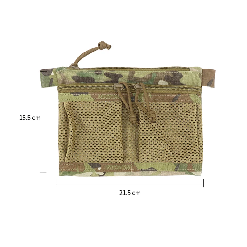 Bolsa organizadora táctica compacta EDC con gancho y bucle para almacenamiento interno y utilidad de mochila - imagen 3