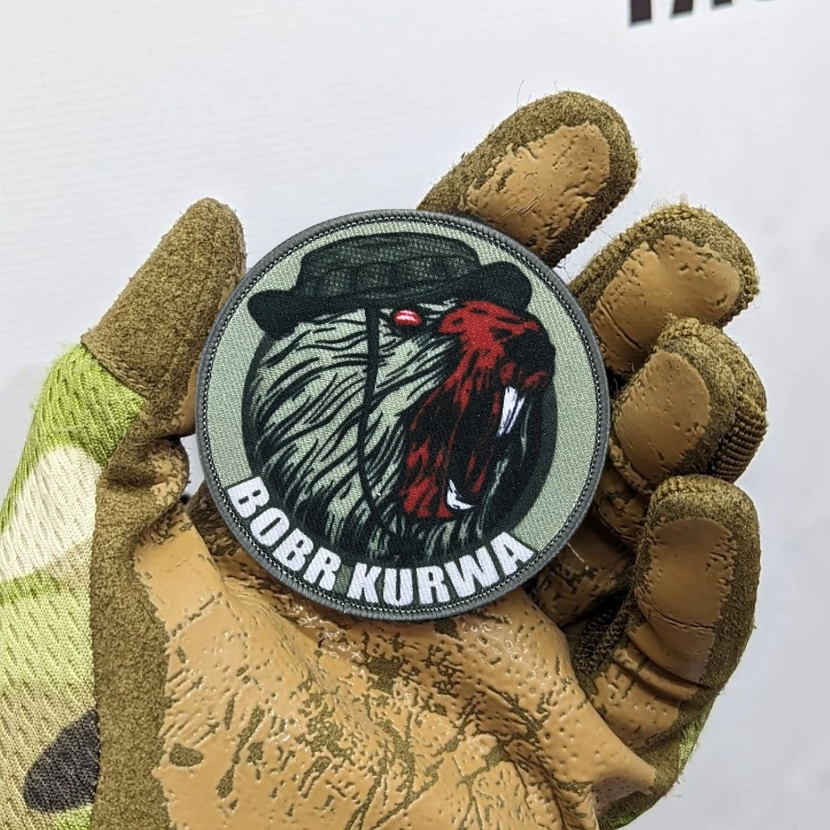 Parche con insignia de moral de juego "Beaver", brazalete militar táctico, parches con gancho impreso, pegatina para mochila - imagen 4