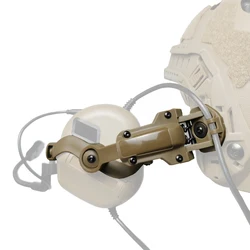 Casco táctico OPS CORE ARC/Wendy M-LOK soporte de auriculares con riel para auriculares con reducción de ruido GEN 5 adaptador de montaje para casco M31/ M32