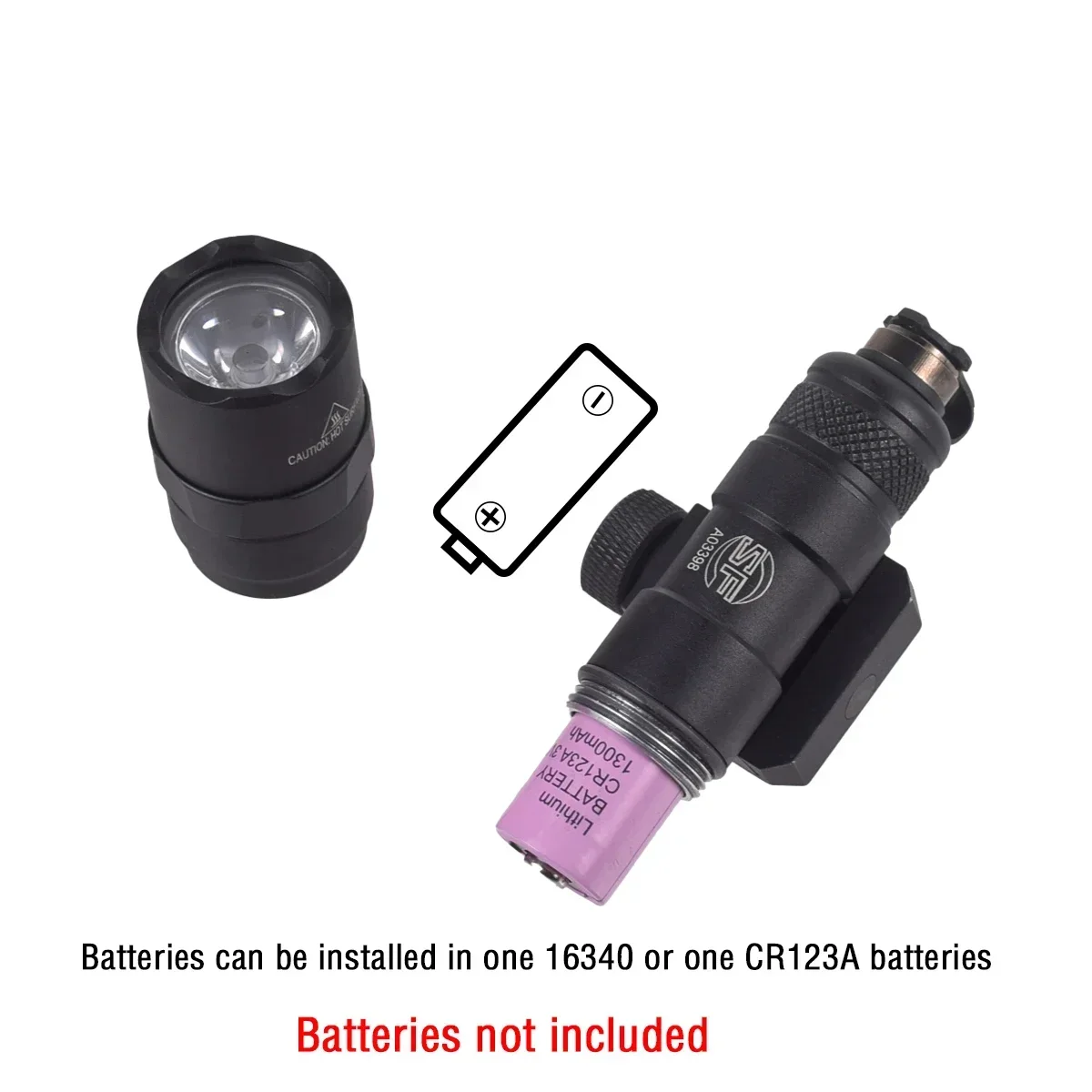 Táctico Surefire M300 M300B M300C M600B Airsoft potente linterna táctica explorador Rifle arma luz doble función interruptor - imagen 3