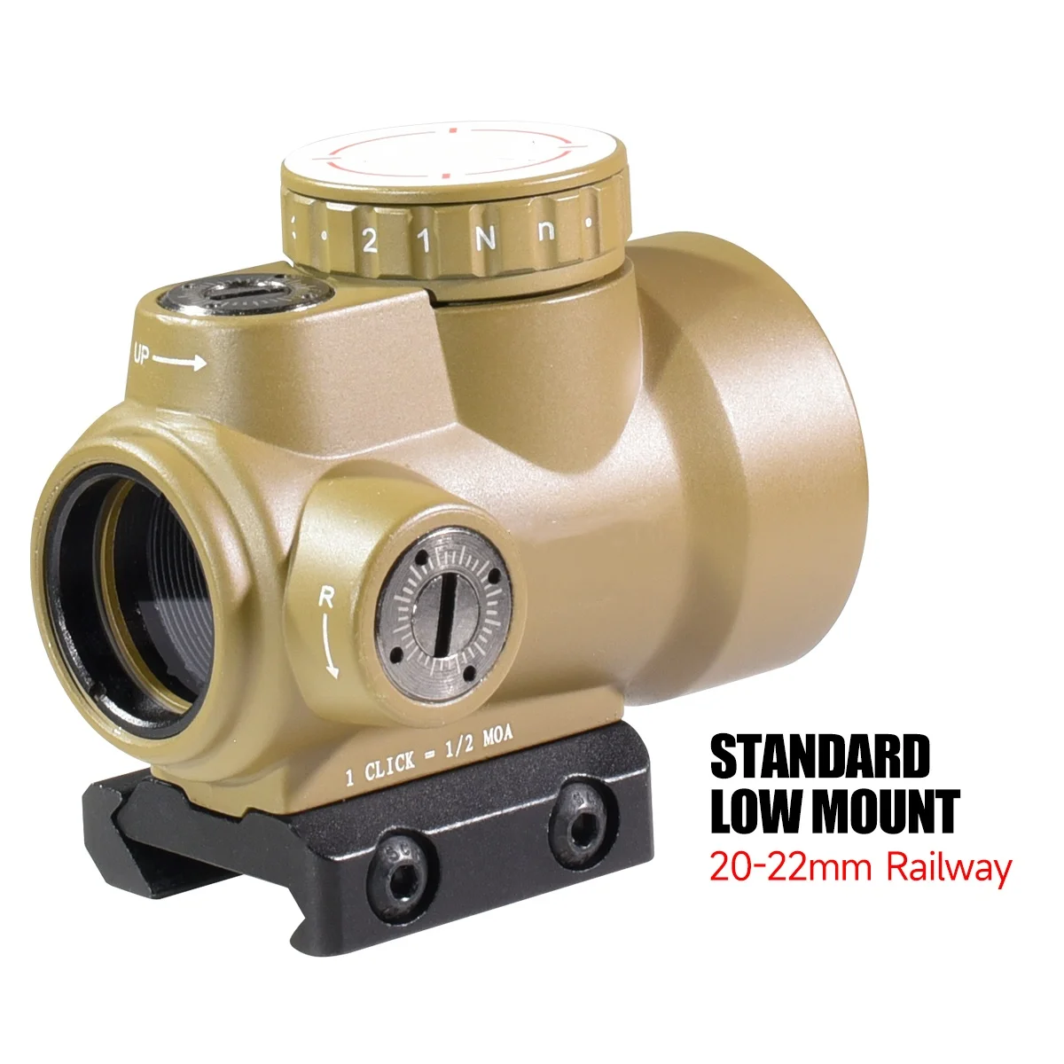 Mira de punto rojo M-HD 2MOA, mira holográfica para caza, colimador, Rifle, mira réflex, mira óptica de punto rojo - imagen 3