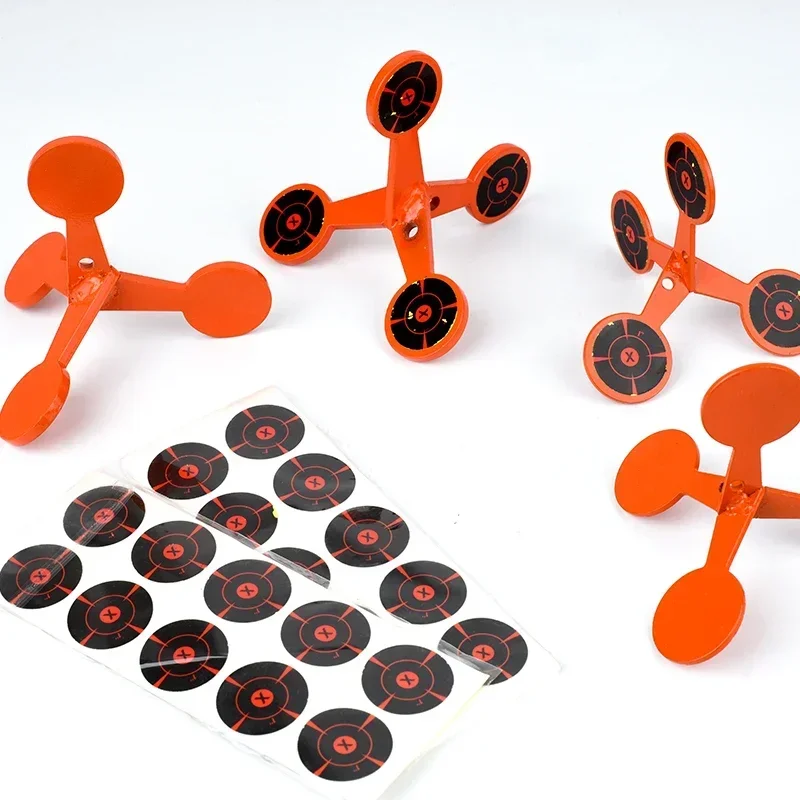 Alvo rodante de Metal para tiro con Pinball, juego de papel para tiro en varios lados, accesorios para lanzador neumático de tirachinas - imagen 3
