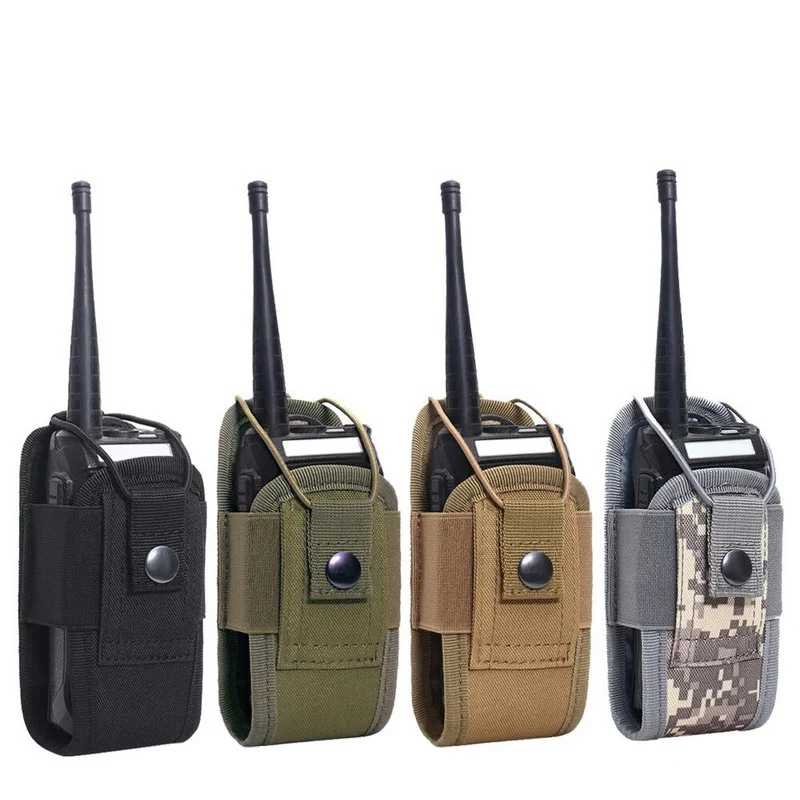 Nueva bolsa táctica para Radio 1000D, soporte para Walkie Talkie de caza, bolsa colgante para interfono, bolsa de nailon Molle para revistas, bolsillo - imagen 5