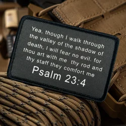 Proverbios desmontables 23:4 texto de la Biblia parche táctico divertido gancho y bucle Meme parche moral insignia ejército militar brazalete mochila pegatinas