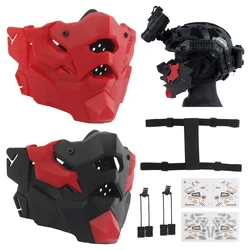 Máscara mecánica Demon Plates para Halloween y cosplay táctica