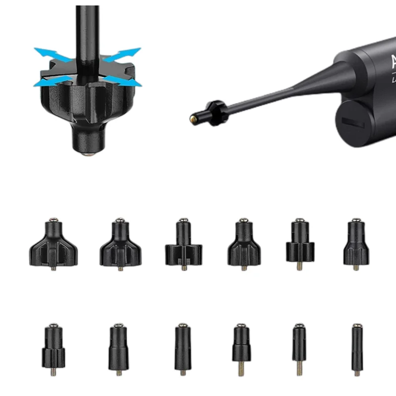 Kit de encendedor láser universal, 12 adaptadores, calibre.177.22 a.78 12GA, colimador láser, mira de orificio - imagen 3