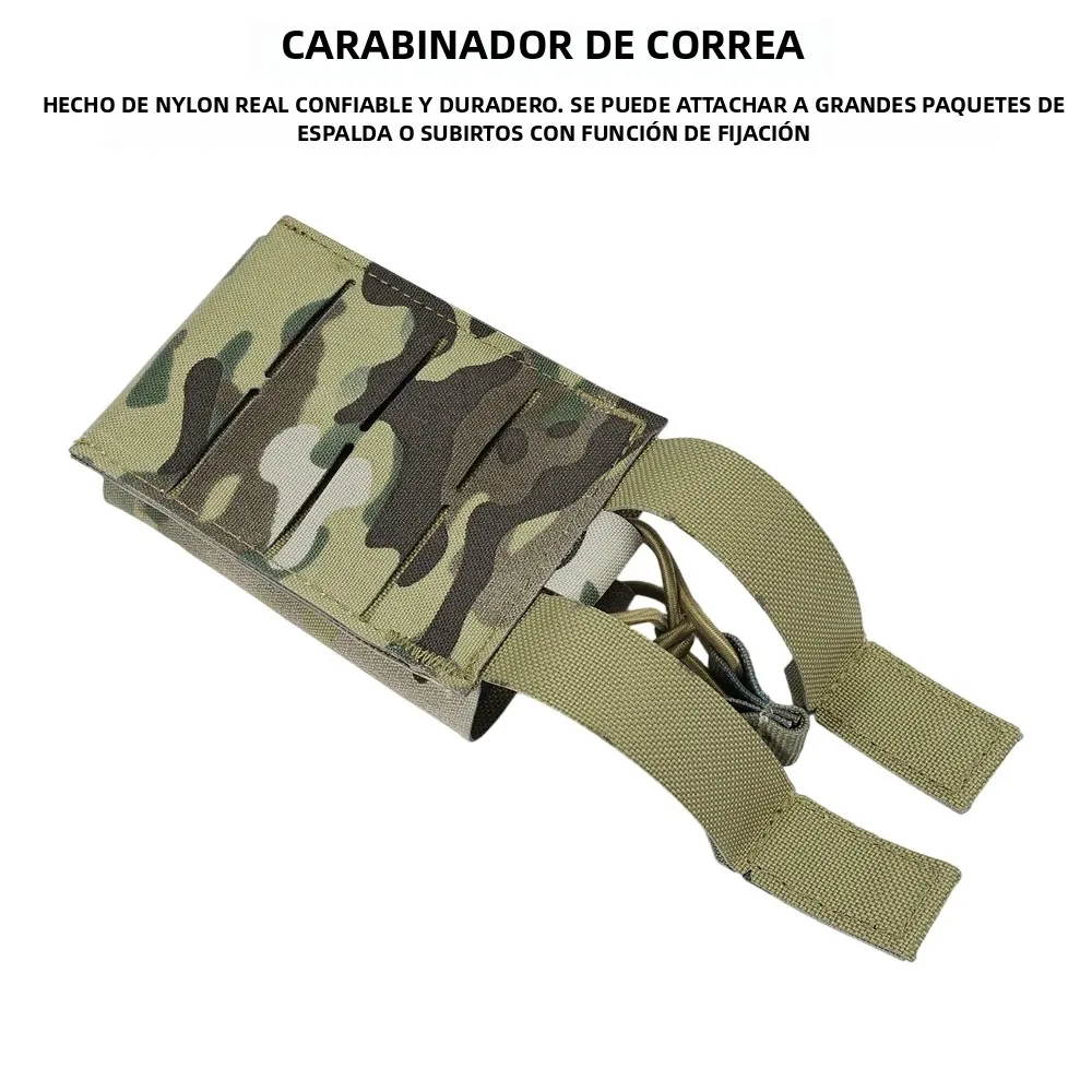 SINAIRSOFT-bolsa táctica Mag de 556mm, bolsa para una sola revista, bolsa MOLLE abierta para revistas de Rifle M4 M14 M16 AR-15 de 5,56 MM - imagen 3