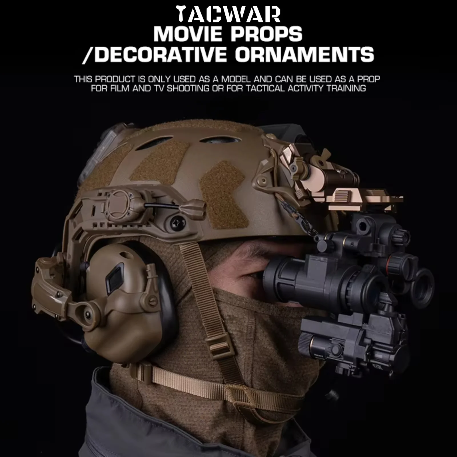 Modelo simulado de visión nocturna de fusión térmica para modelo PVS-7/14/15/18/23/31/22/24/26 GPNVG-18, sin función NVG para Cosplay Airsoft - imagen 5